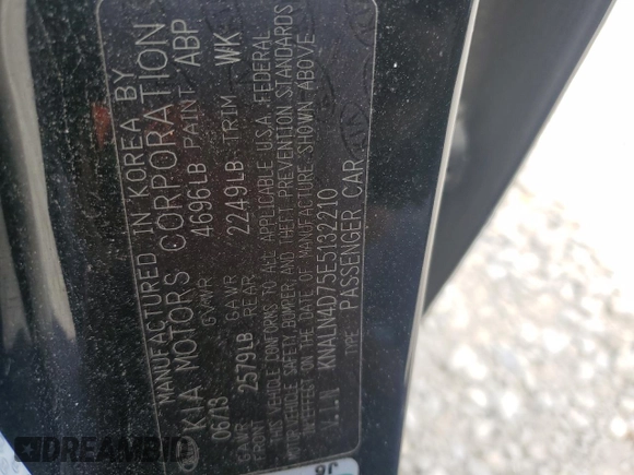 2014 Kia Cadenza Premium with VIN KNALN4D75E5132210, listed as a Copart auction lot 71395584 with 134,266 mi miles and Salvage Title. Bid and sale history available at carsss.com. Image 14.