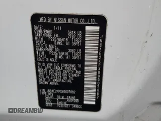 2011 Nissan Quest SL z VIN JN8AE2KPXB9007682, wystawiony jako Copart lot #52444555 z przebiegiem 146 030 mil mil oraz Szkody całkowita. Historia ofert i sprzedaży dostępna na DreamBid. Obrazek 16.