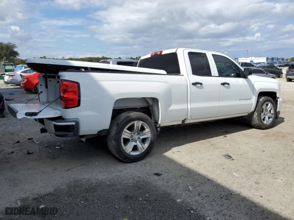 2018 Chevrolet Silverado 1500 Custom with VIN 1GCRCPEC2JZ315597, listed as a Copart auction lot 46287625 with 0 mi miles and Salvage Title. Bid and sale history available at carsss.com. Image 3.