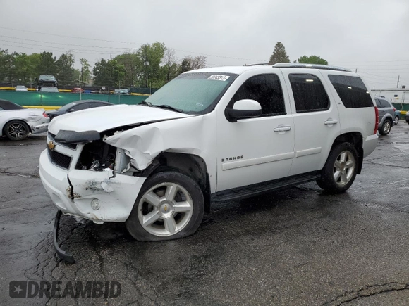 2007 Chevrolet Tahoe LT with VIN 1GNFK13037R195515, listed as a Copart auction lot 58743315 with 131,923 mi miles and Salvage title. Bid and sale history available at DreamBid. Image 1.