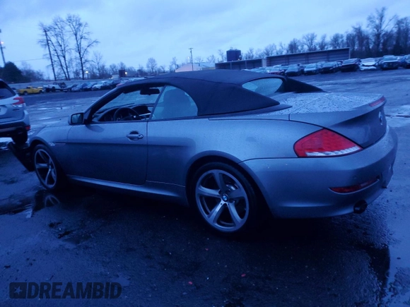 2009 BMW 6 Series 650i with VIN WBAEB53509C224236, listed as a Copart auction lot 86313444 with 82,024 mi miles and Salvage Title. Bid and sale history available at carsss.com. Image 2.