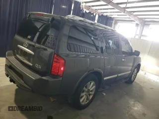 2008 Infiniti QX56 z VIN 5N3AA08D98N909588, wystawiony jako Copart lot #54063755 z przebiegiem 150 723 mil mil oraz Czysty tytuł • Clean title. Historia ofert i sprzedaży dostępna na DreamBid. Obrazek 3.