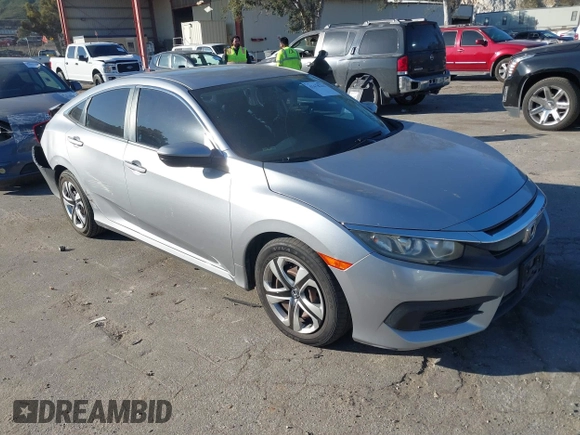 2016 Honda Civic Sedan LX with VIN 19XFC2F50GE027409, listed as a IAAI auction lot 41678211 with 116,498 mi miles. Bid and sale history available at carsss.com. Image 1.