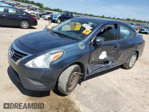 2016 Nissan Versa S Plus with VIN 3N1CN7AP6GL876445, listed as a Copart auction lot 55238775 with 133,231 mi miles and Salvage title. Bid and sale history available at DreamBid. Image 1.