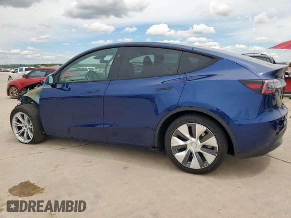 2024 Tesla Model Y Long Range with VIN 7SAYGDEE2RF986014, listed as a Copart auction lot 55791145 with 12,344 mi miles and Salvage title. Bid and sale history available at DreamBid. Image 2.