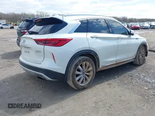 2019 Infiniti QX50 Luxe with VIN 3PCAJ5M33KF119894, listed as a IAAI auction lot 41921395 with 74,797 mi miles and . Bid and sale history available at DreamBid. Image 4.