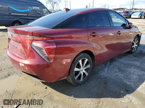 2018 Toyota Mirai with VIN JTDBVRBD5JA004443, listed as a Copart auction lot 45682005 with 76,567 mi miles and Salvage title. Bid and sale history available at DreamBid. Image 3.