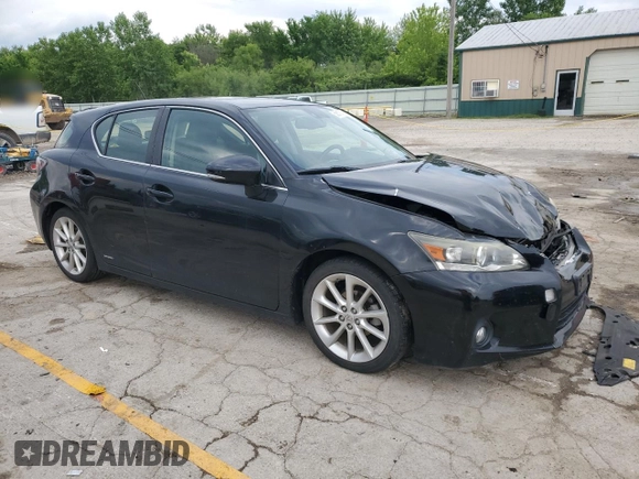 2011 Lexus CT 200h with VIN JTHKD5BH0B2026049, listed as a Copart auction lot 58810165 with 149,339 mi miles and Salvage title. Bid and sale history available at DreamBid. Image 4.