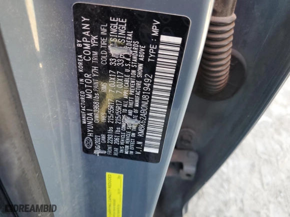 2022 Hyundai Kona SEL with VIN KM8K62AB0NU819492, listed as a Copart auction lot 78095244 with 124,406 mi miles and Salvage Title. Bid and sale history available at carsss.com. Image 15.