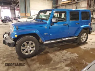 2015 Jeep Wrangler Unlimited Sahara z VIN 1C4HJWEG0FL528752, wystawiony jako Copart lot #63295245 z przebiegiem 95 141 mil mil oraz Szkoda całkowita • Salvage title. Historia ofert i sprzedaży dostępna na DreamBid. Obrazek 1.