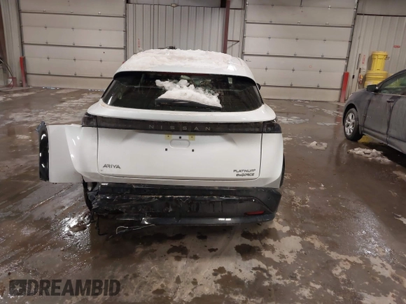2024 Nissan ARIYA Platinum+ with VIN JN1DF0CD6RM740823, listed as a IAAI auction lot 41839043 with 868 mi miles and . Bid and sale history available at DreamBid. Image 17.