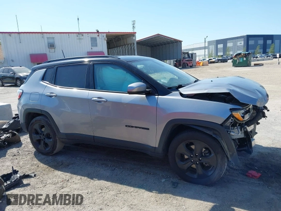 2021 Jeep Compass Altitude with VIN 3C4NJCBB5MT509187, listed as a IAAI auction lot 42021788 with 51,841 mi miles. Bid and sale history available at carsss.com. Image 14.