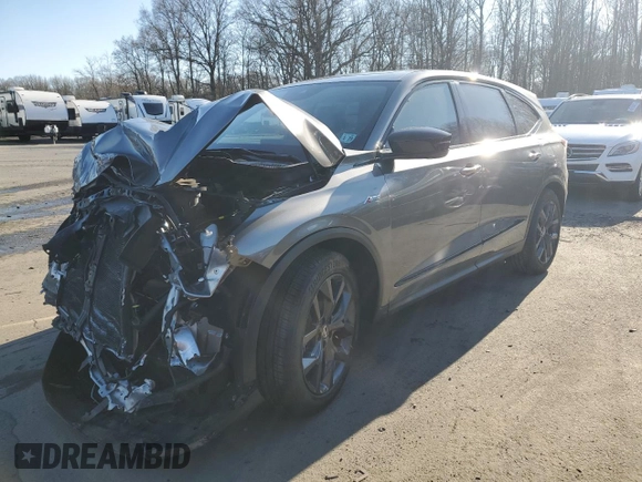 2024 Acura MDX w/A-Spec Package with VIN 5J8YE1H04RL019730, listed as a Copart auction lot 48106455 with 0 mi miles and Salvage Title. Bid and sale history available at carsss.com. Image 1.