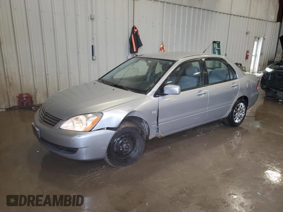 2006 Mitsubishi Lancer ES z VIN JA3AJ26E36U014104, wystawiony jako Copart lot #59814245 z przebiegiem 144 780 mil mil oraz Nie do naprawy • Non repairable. Historia ofert i sprzedaży dostępna na DreamBid. Obrazek 1.