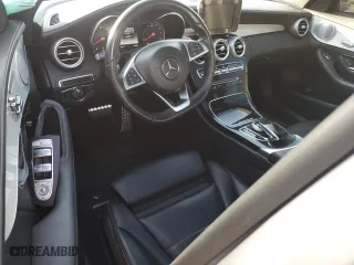 2015 Mercedes-Benz C-Class C 300 Luxury with VIN 55SWF4KBXFU065252, listed as a Copart auction lot 77635084 with 52,297 mi miles and Salvage Title. Bid and sale history available at carsss.com. Image 8.