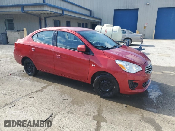2017 Mitsubishi Mirage ES z VIN ML32F3FJ6HHF14527, wystawiony jako Copart lot #57297005 z przebiegiem 81 046 mil mil oraz Szkoda całkowita • Salvage title. Historia ofert i sprzedaży dostępna na DreamBid. Obrazek 4.