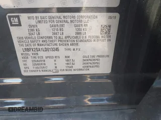2020 Buick Envision Essence with VIN LRBFX2SA1LD013245, listed as a IAAI auction lot 41752415 with 45,908 mi miles and . Bid and sale history available at DreamBid. Image 9.