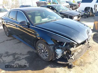 2021 Hyundai Sonata Hybrid Limited with VIN KMHL54JJ0MA017423, listed as a IAAI auction lot 41637455 with 39,555 mi miles. Bid and sale history available at carsss.com. Image 1.