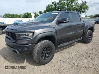 2022 Ram 1500 TRX with VIN 1C6SRFU98NN334983, listed as a Copart auction lot 64455185 with 19,328 mi miles and Salvage title. Bid and sale history available at DreamBid. Image 1.