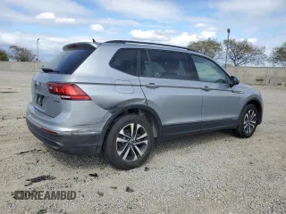 2024 Volkswagen Tiguan S with VIN 3VVFB7AX7RM114677, listed as a Copart auction lot 53037345 with 11,028 mi miles and Salvage title. Bid and sale history available at DreamBid. Image 3.