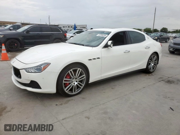 2015 Maserati Ghibli S Q4 with VIN ZAM57RTA2F1134744, listed as a Copart auction lot 63398205 with 61,347 mi miles and Clean title. Bid and sale history available at DreamBid. Image 1.