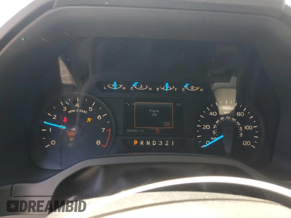 2015 Ford F-150 XL with VIN 1FTEX1C85FKD74268, listed as a Copart auction lot 53811425 with 320,492 mi miles and Clean Title. Bid and sale history available at carsss.com. Image 9.