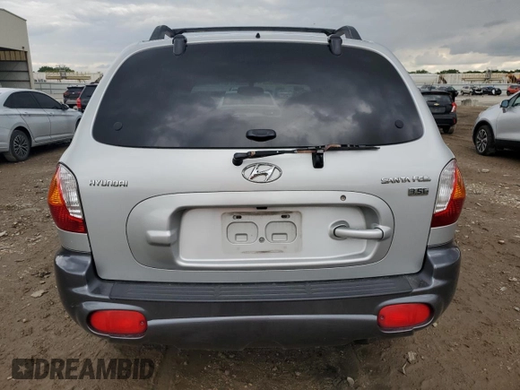 2004 Hyundai Santa Fe GLS with VIN KM8SC13E34U701350, listed as a Copart auction lot 58671145 with 192,274 mi miles and Salvage title. Bid and sale history available at DreamBid. Image 6.