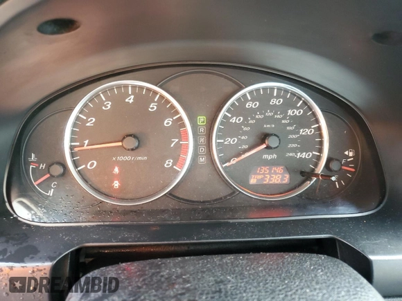 2005 Mazda 6 Sport with VIN 1YVHP80C255M56318, listed as a Copart auction lot 45031055 with 135,146 mi miles and Salvage Title. Bid and sale history available at DreamBid. Image 9.