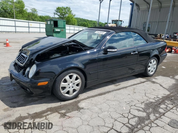 2003 Mercedes-Benz CLK 320 with VIN WDBLK65G43T140926, listed as a Copart auction lot 54426345 with 65,221 mi miles and Salvage Title. Bid and sale history available at DreamBid. Image 1.