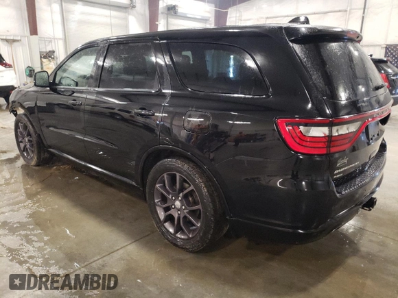 2017 Dodge Durango R/T with VIN 1C4SDJCT1HC917693, listed as a Copart auction lot 51697845 with 159,866 mi miles and Salvage Title. Bid and sale history available at DreamBid. Image 2.