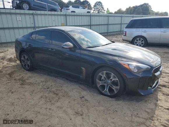 2021 Kia Stinger GT-Line with VIN KNAE15LA6M6088735, listed as a Copart auction lot 76973824 with 68,419 mi miles and Salvage Title. Bid and sale history available at carsss.com. Image 4.