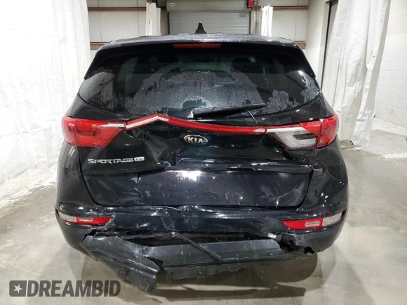 2018 Kia Sportage LX with VIN KNDPM3AC6J7304715, listed as a Copart auction lot 52098735 with 122,934 mi miles and Salvage Title. Bid and sale history available at carsss.com. Image 6.