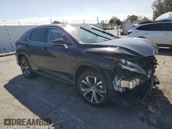 2021 Lexus RX 450h with VIN 2T2HGMDA9MC067213, listed as a Copart auction lot 48599255 with 28,234 mi miles and Salvage title. Bid and sale history available at DreamBid. Image 4.