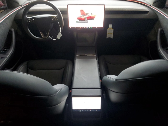 2024 Tesla Model 3 Long Range with VIN 5YJ3E1EB4RF844006, listed as a Copart auction lot 47299015 with 5,048 mi miles and Salvage Title. Bid and sale history available at carsss.com. Image 8.
