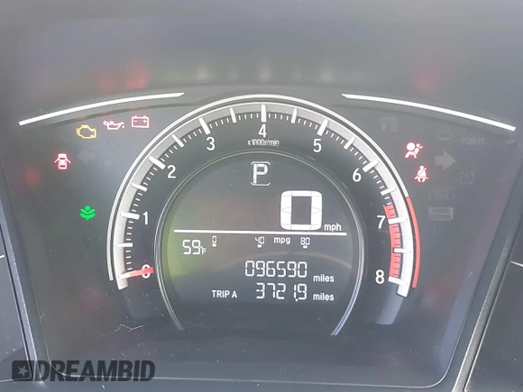 2017 Honda Civic LX z VIN 2HGFC2F50HH540361, wystawiony jako IAAI lot #41809159 z przebiegiem 96 590 mil mil oraz . Historia ofert i sprzedaży dostępna na DreamBid. Obrazek 16.