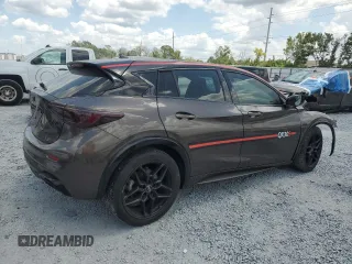 2017 Infiniti QX30 Sport with VIN SJKCH5CP8HA014663, listed as a Copart auction lot 55026195 with 103,514 mi miles and Salvage title. Bid and sale history available at DreamBid. Image 3.