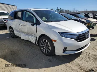 2021 Honda Odyssey EX-L with VIN 5FNRL6H73MB012878, listed as a Copart auction lot 47391225 with 67,843 mi miles and Salvage Title. Bid and sale history available at DreamBid. Image 4.