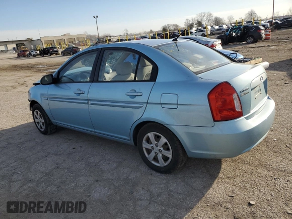 2009 Hyundai Accent Auto GLS with VIN KMHCN46C99U389245, listed as a Copart auction lot 49434645 with 0 mi miles and Salvage Title. Bid and sale history available at carsss.com. Image 2.