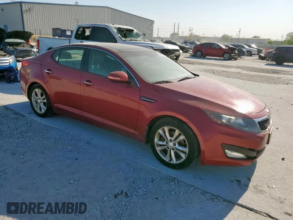 2013 Kia Optima EX with VIN 5XXGN4A77DG245143, listed as a Copart auction lot 53184015 with 162,109 mi miles and Clean Title. Bid and sale history available at carsss.com. Image 4.