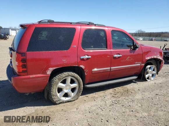 2013 Chevrolet Tahoe LTZ with VIN 1GNSCCE09DR343537, listed as a Copart auction lot 47548715 with 171,692 mi miles and Salvage title. Bid and sale history available at DreamBid. Image 3.
