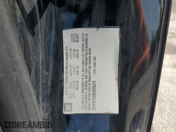 2014 Chevrolet Camaro LS z VIN 2G1FA1E35E9255913, wystawiony jako Copart lot #56976695 z przebiegiem 231 070 mil mil oraz Szkoda całkowita • Salvage title. Historia ofert i sprzedaży dostępna na DreamBid. Obrazek 12.