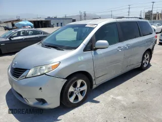 2011 Toyota Sienna LE AAS with VIN 5TDKK3DC2BS145565, listed as a Copart auction lot 61246665 with 107,485 mi miles and Salvage title. Bid and sale history available at DreamBid. Image 1.