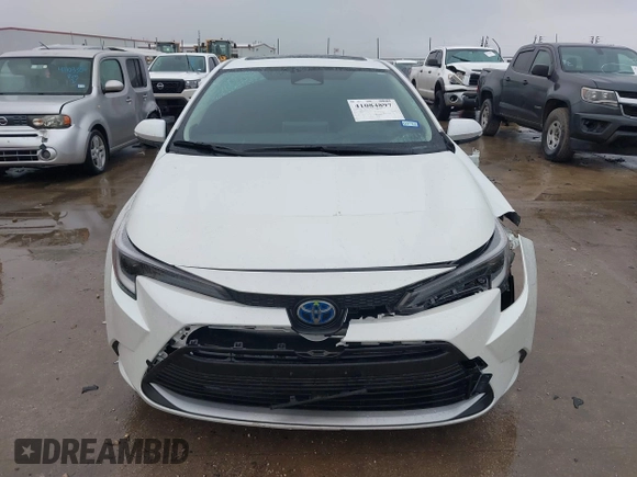 2024 Toyota Corolla Hybrid LE with VIN JTDBCMFE4RJ027221, listed as a IAAI auction lot 41084897 with 10,683 mi miles. Bid and sale history available at carsss.com. Image 12.