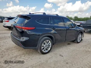 2023 Toyota Highlander Hybrid Limited with VIN 5TDXBRCH3PS576039, listed as a Copart auction lot 62006645 with 27,172 mi miles and Salvage title. Bid and sale history available at DreamBid. Image 3.