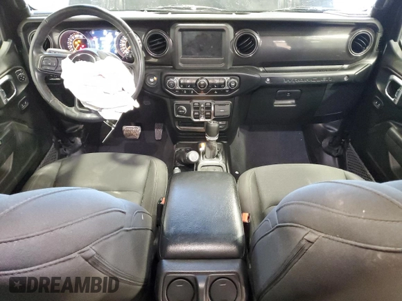 2022 Jeep Wrangler Unlimited Sport with VIN 1C4HJXDN9NW264238, listed as a Copart auction lot 87304774 with 33,217 mi miles and Salvage Title. Bid and sale history available at DreamBid. Image 8.