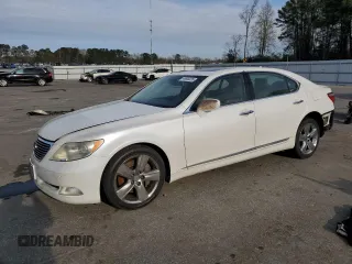 2008 Lexus LS 460 L with VIN JTHGL46F985022438, listed as a Copart auction lot 49938335 with 174,887 mi miles and Salvage title. Bid and sale history available at DreamBid. Image 1.