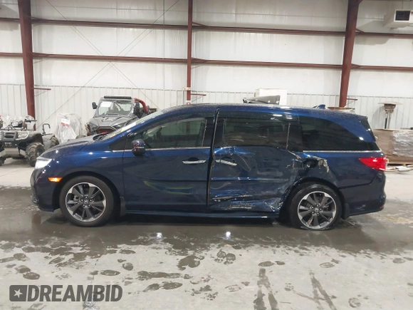 2024 Honda Odyssey Elite with VIN 5FNRL6H92RB005123, listed as a IAAI auction lot 41572778 with 9,312 mi miles. Bid and sale history available at carsss.com. Image 14.