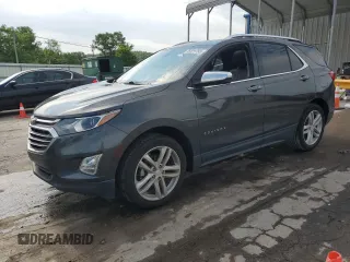 2018 Chevrolet Equinox Premier with VIN 2GNAXVEV6J6103568, listed as a Copart auction lot 55321755 with 67,471 mi miles and Salvage Title. Bid and sale history available at DreamBid. Image 1.