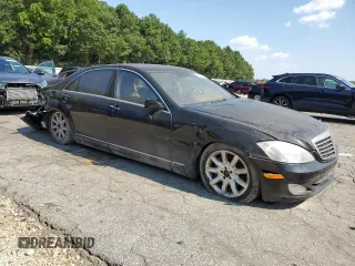 2007 Mercedes-Benz S-Class 5.5L V8 with VIN WDDNG71X87A029634, listed as a Copart auction lot 66545494 with 0 mi miles and Clean Title. Bid and sale history available at carsss.com. Image 4.