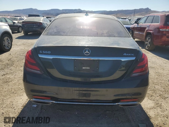 2020 Mercedes-Benz S S 560 with VIN WDDUG8GB4LA513291, listed as a Copart auction lot 61522844 with 40,646 mi miles and Salvage Title. Bid and sale history available at carsss.com. Image 6.